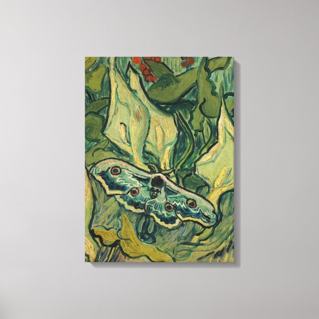 Toile Vincent van Gogh - Giant Peacock Moth (Recto)