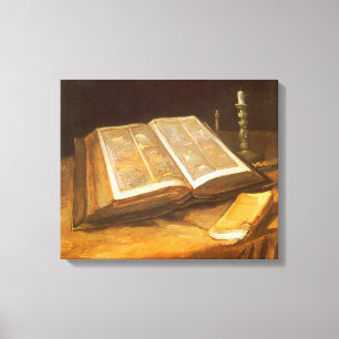 Toile Vincent van Gogh - La vie morte avec la Bible