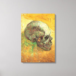 Toile Vincent van Gogh - La vie morte avec le crâne