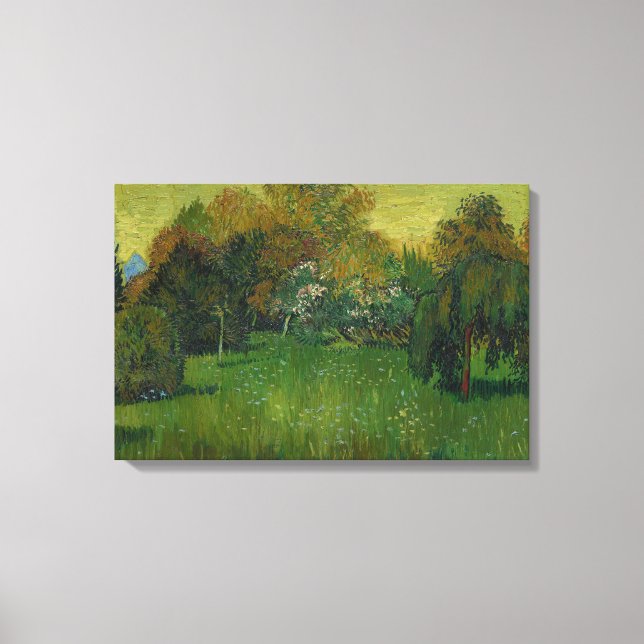 Toile Vincent van Gogh - Le jardin des poètes (Recto)