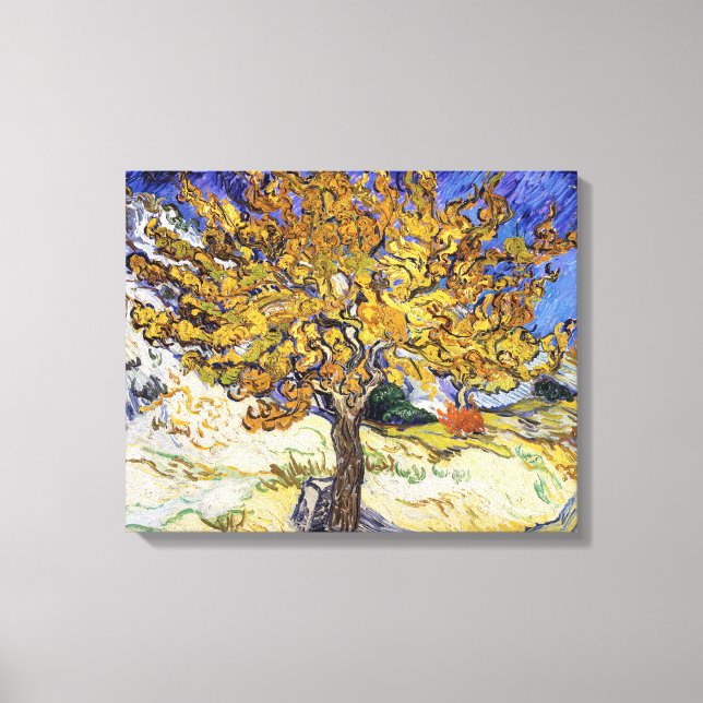Toile Vincent van Gogh - Le Mulberry Tree (Recto)