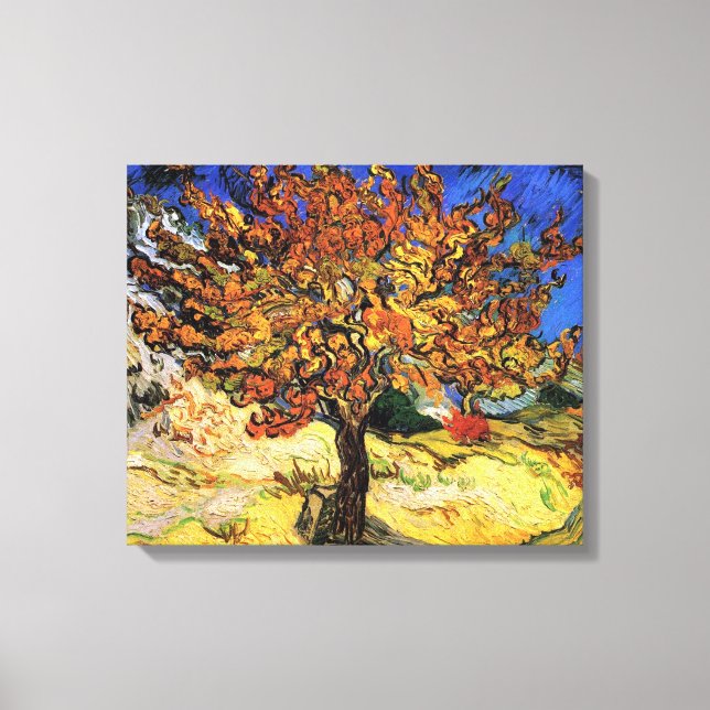 Toile Vincent Van Gogh - Les Beaux-Arts du Mulberry Tree (Recto)