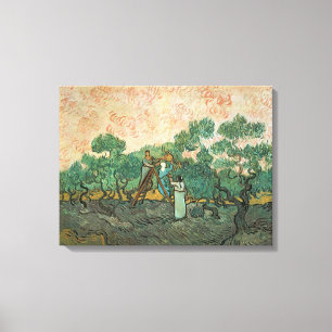 Toile Vincent van Gogh   les récolteuses olives,