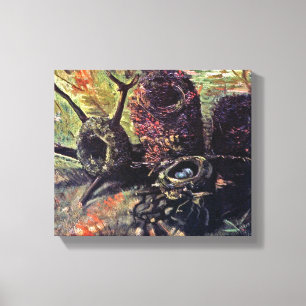 Toile Vincent Van Gogh - Nature morte avec nids d'oiseau