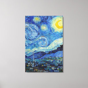 Toile Vincent Van Gogh Nuit étoilée Art fin vintage