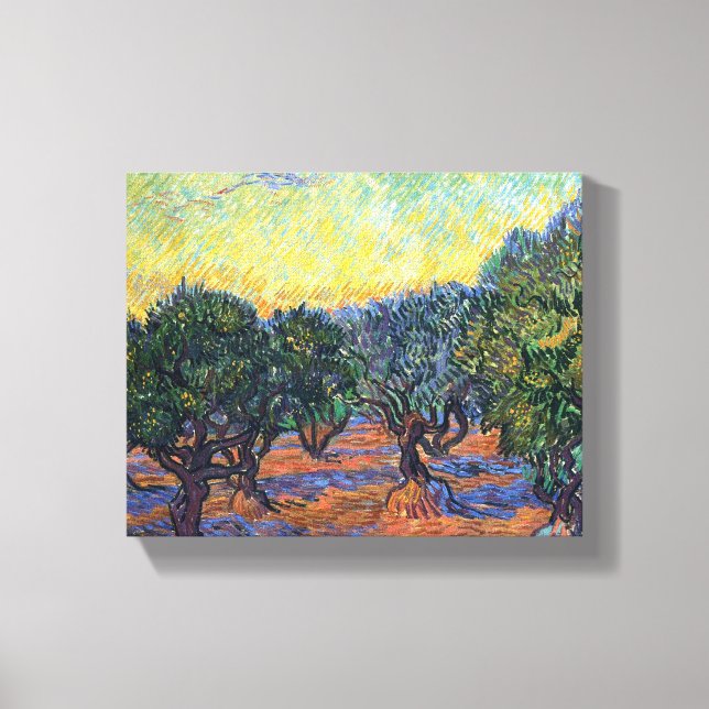 Toile Vincent Van Gogh Olive Grove Impressionnisme Art (Recto)