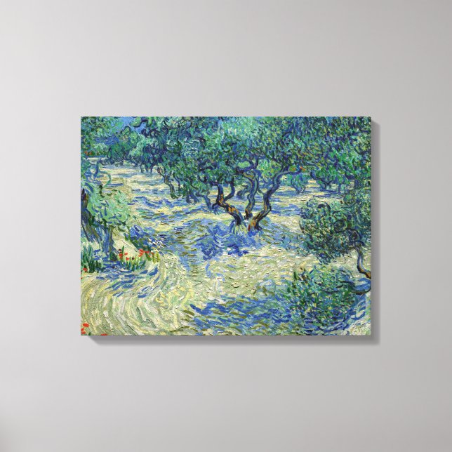 Toile Vincent van Gogh - Olive Orchard (Recto)