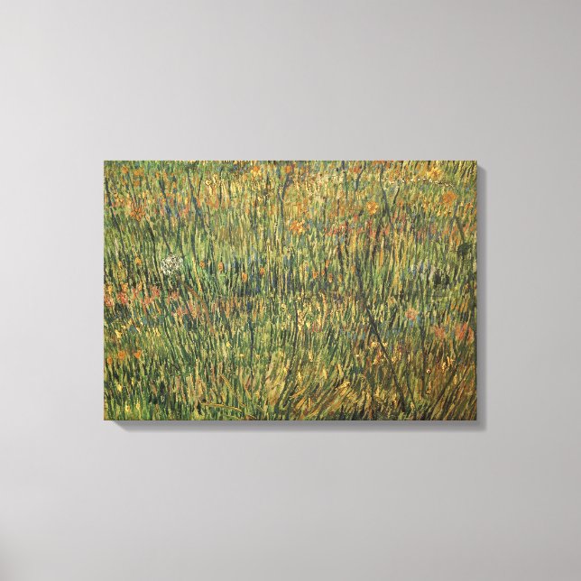 Toile Vincent van Gogh - Pâturage en fleurs (Recto)