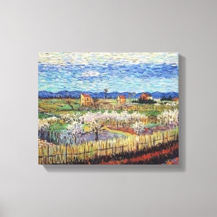 Toile Vincent Van Gogh - Pêchers en fleurs Beaux-arts