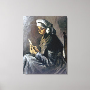 Toile Vincent van Gogh Peeler à la pomme de terre