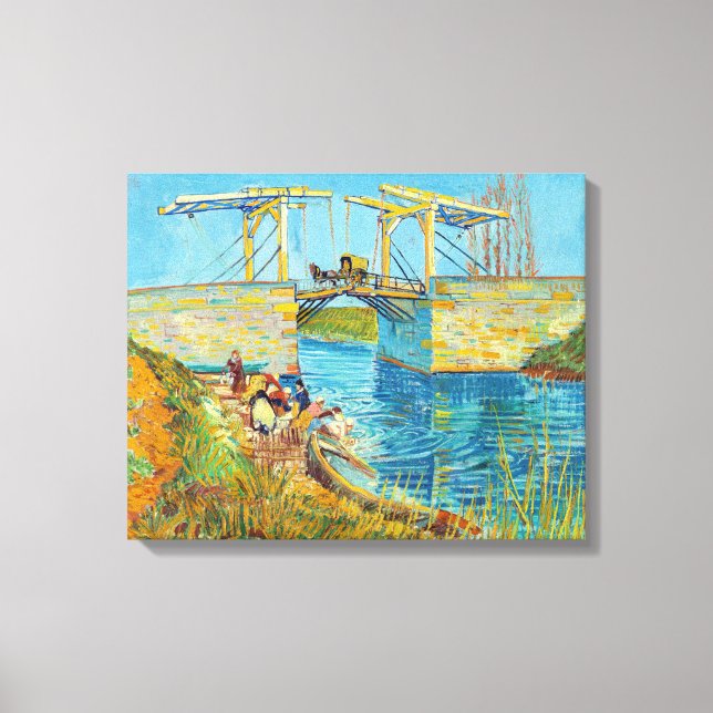 Toile Vincent van Gogh - Pont Langlois à Arles #1 (Recto)