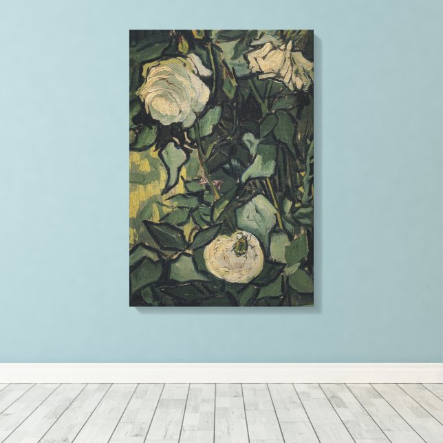 Toile Vincent van Gogh - Roses et coléoptères (Insitu (Plancher de Bois))