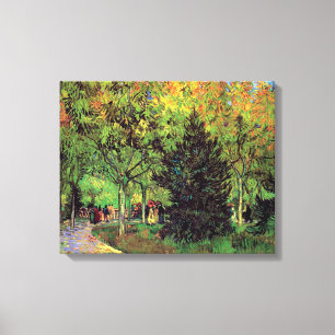 Toile Vincent Van Gogh - Une allée dans le jardin public