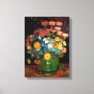 Toile Vincent Van Gogh - Vase avec des Zinnias Beaux-Art