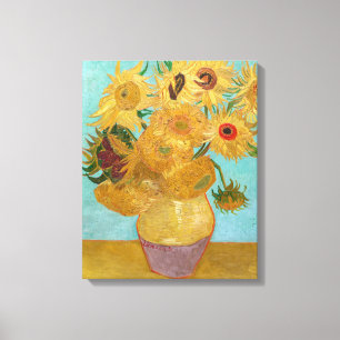 Toile Vincent Van Gogh - Vase avec douze tournesols