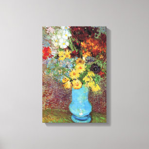 Toile Vincent Van Gogh - Vase avec marguerites et anémon