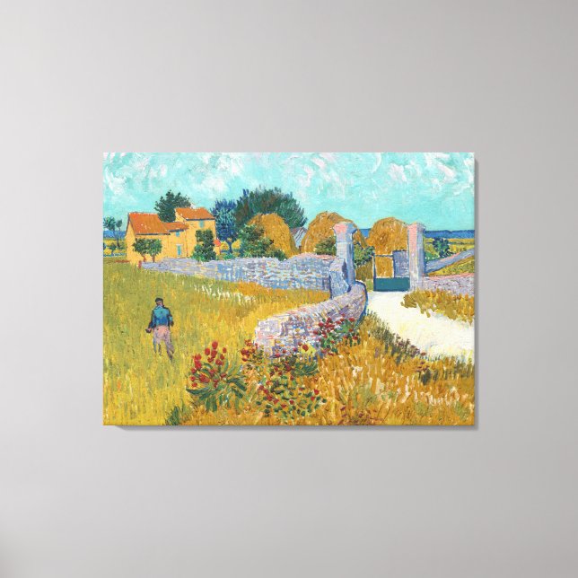 Toile Vincent Van Gogh Vintage Farmhouse (Recto)
