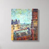 Vincent Van Gogh - Vue Sur Paris Pointillisme Art