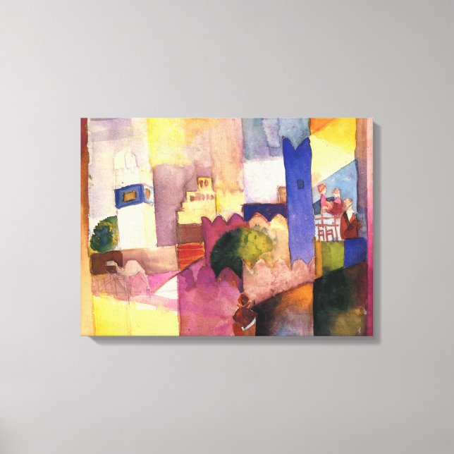 Toile Vintage août Macke Kairouan (Recto)