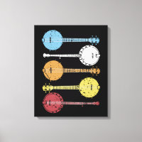 Vintage Banjo Cadeau Pays Musique Bluegrass Banjo