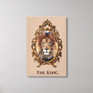 Toile Vintage Élégant Brown Lion King Retro Pads