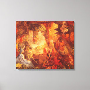 Toile Vintage Fairy Tale The Captive Robin par Fitzgeral