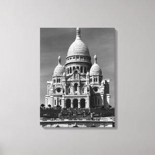 Toile Vintage France Paris Basilique du Sacré Coeur