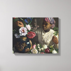 Toile Vintage Frederic Bazille Black Woman avec des pivo