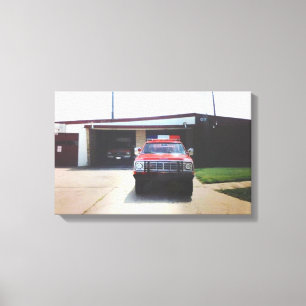 Toile Vintage incendie à Newkirk