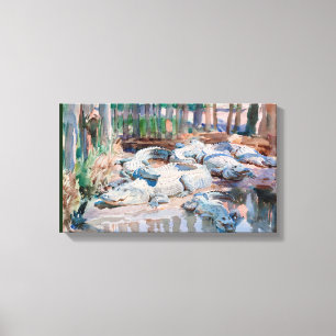 Toile Vintage John Singer Sargent Muddy Alligator