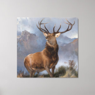 Toile Vintage Le Monarque du Glen par Edwin Landseer