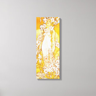 Toile Vintage Lily par Alphonse Mucha