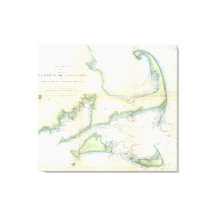 Vintage map of Cape Cod (1857)