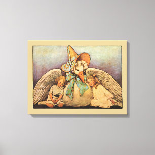 Toile Vintage Mother Goose Enfants Jessie Willcox Smith