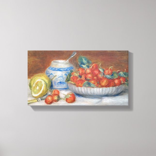 Toile Vintage Pierre Auguste Renoir Fraises (Recto)
