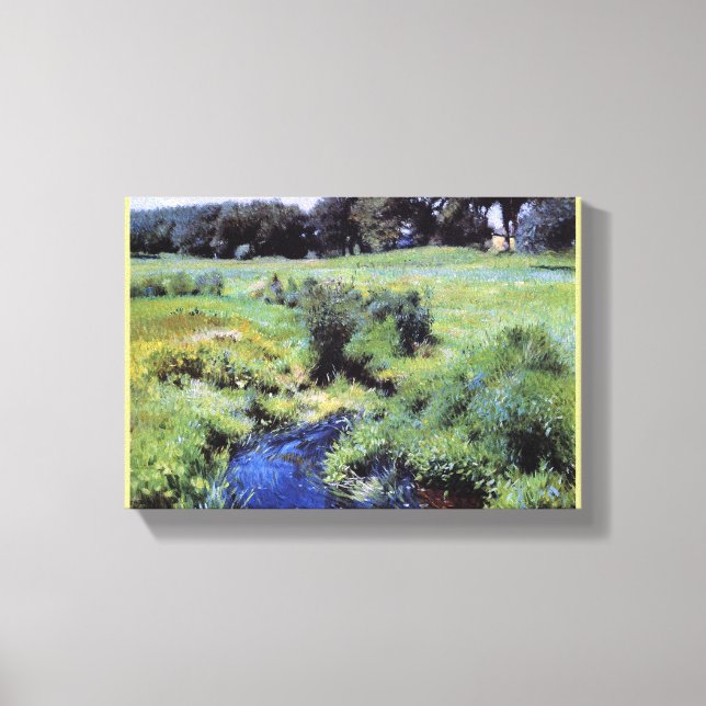 Toile Vintage The Pool Medfield par Dennis Bunker (Recto)