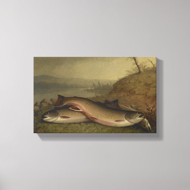 Toile Vintage Walter Brackett Trout (Recto)