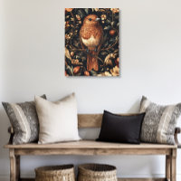 Vintage William Morris Style Bird Vines