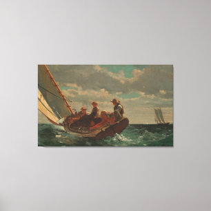 Toile Vintage Winslow Homère Un vent léger