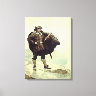 Toile Vintages pirates, capitaine Bill Bones par NC Wyet