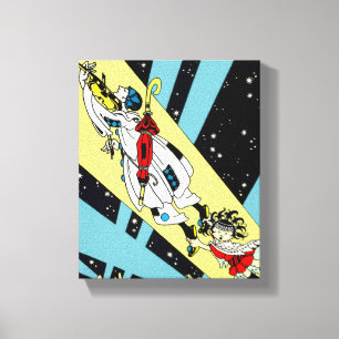 Toile Viperetta vole à la lune