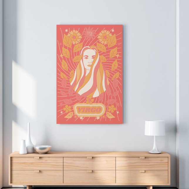 Toile Virgo Celestial Zodiac Pastel Dreams Mur Arts (Créateur téléchargé)