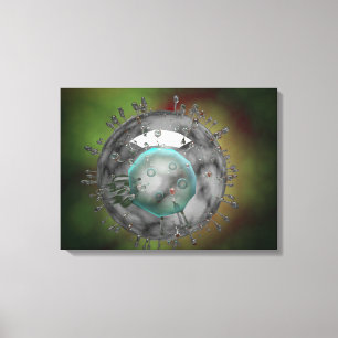 Toile Virus de grippe, regard vitreux