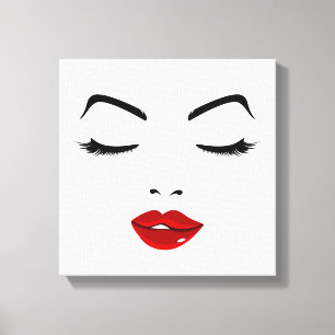 Toile Visage élégant