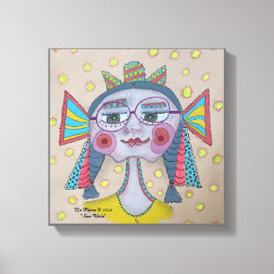 Toile Visage fantaisiste "Star Child"