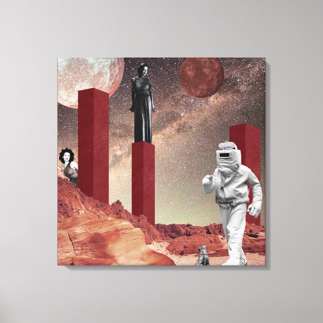 Toile Visite de Mars (Recto)