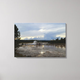 Toile Visite touristique du Bassin de Lower Geyser de Ye