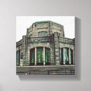 Toile Vista House, gorge de Columbia, Oregon