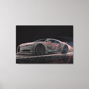 Toile Vitesse fluide   Art automobile (36" x 24")