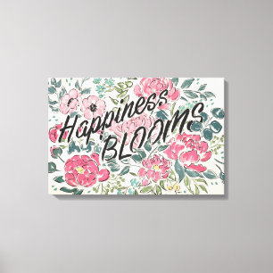 Toile Vivez en fleurs de bonheur de la fleur  